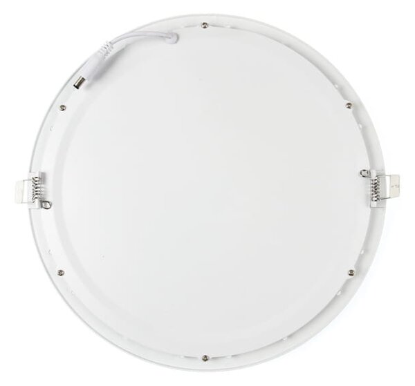 BERGE LED panel kruhový - 300x300x17mm vstavaný - 24W - 230V - 1900Lm - teplá biela