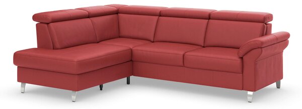 ROHOVÁ SEDAČKA, koža, červená Sit & More - Sedačky, Online Only