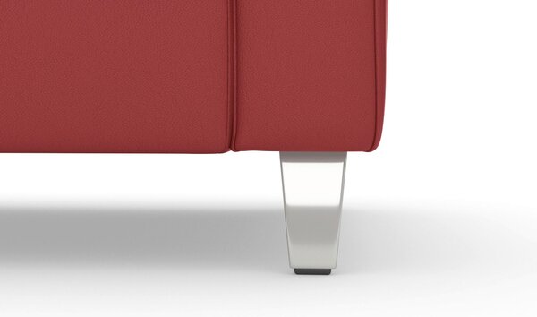 ROHOVÁ SEDAČKA, koža, červená Sit & More - Sedačky, Online Only