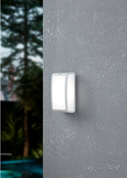 Eglo 900807 - LED Vonkajšie nástenné svietidlo CAMARDA LED/10,5W/230V biela IP54