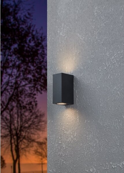 Eglo 900276 - LED Vonkajšie nástenné svietidlo JABAGA 2xGU10/4,6W/230V IP44