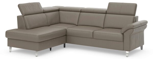 ROHOVÁ SEDAČKA, koža, sivá Sit & More - Sedačky, Online Only