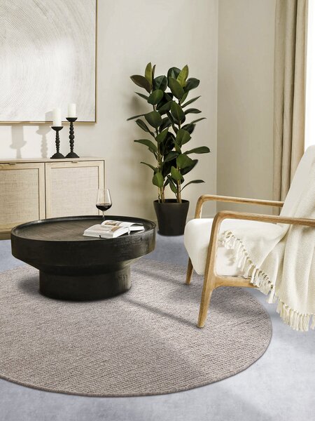 Villeroy & Boch , Kusový koberec 106049 Beige kruh, 160x160 (priemer) kruh, béžová, obývacia izba