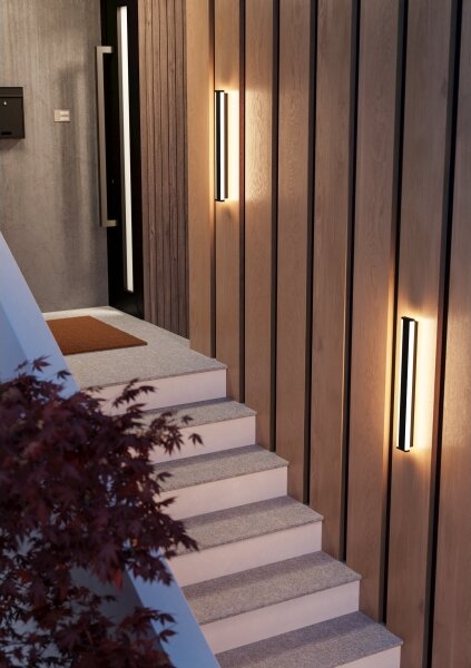 Eglo 900677 - LED Vonkajšie nástenné svietidlo NEVIANO 2xLED/7W/230V 3000K IP55