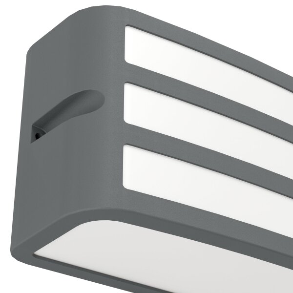 Eglo 900811 -Vonkajšie nástenné svietidlo CAMARDA 1xE27/40W/230V antracit IP54