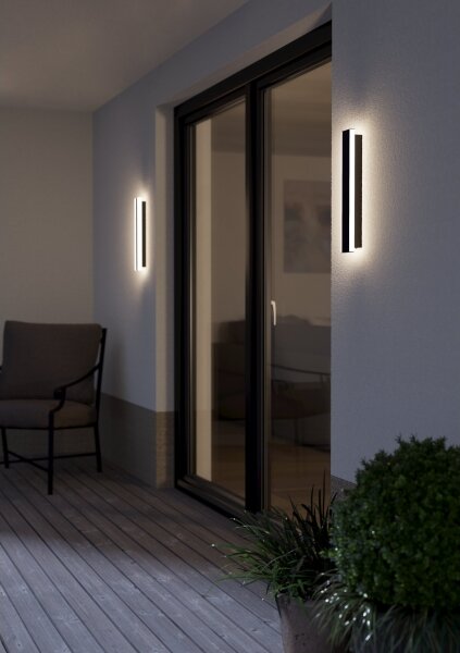 Eglo 900676 - LED Vonkajšie nástenné svietidlo NEVIANO 2xLED/3,7W/230V 3000K IP55