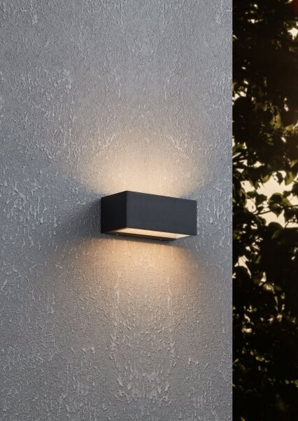 Eglo 900885 - LED Vonkajšie nástenné svietidlo SPONGANO 2xLED/5W/230V IP65
