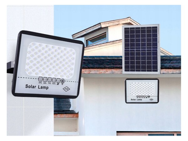 BERGE Solárne LED svietidlo DAKAR - 50W - PIR