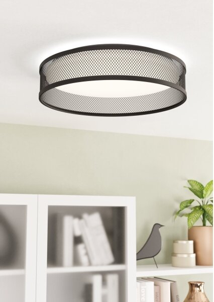 Eglo 900795 - LED Stropné svietidlo LUPPINERIA LED/20W/230V čierna