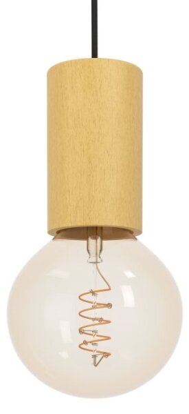 Eglo 900801 - Luster na lanku POZUETA 1xE27/40W/230V hnedá