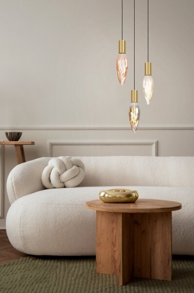 Eglo 900799 - Luster na lanku POZUETA 1xE27/40W/230V zlatá