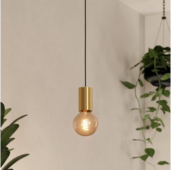 Eglo 900799 - Luster na lanku POZUETA 1xE27/40W/230V zlatá