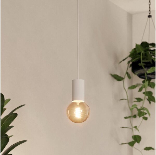 Eglo 900798 - Luster na lanku POZUETA 1xE27/40W/230V biela