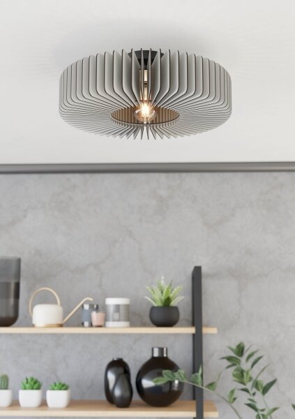 Eglo 900832 - Stropné svietidlo PALOMBAIA 1xE27/40W/230V šedá