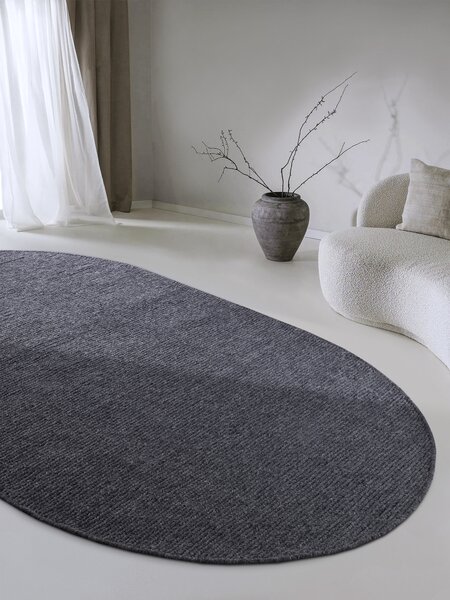 Villeroy & Boch Kusový koberec 106051 Anthracite ovál, 160x230 ovál, šedá, obývacia izba