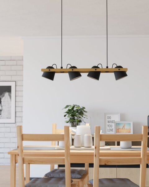Eglo 900883 - LED RGBW Stmievateľný luster na lanku HORNWOOD-Z 4xLED/3,7W/230V