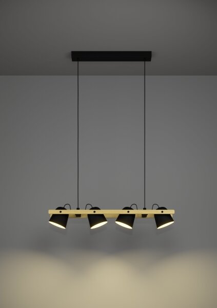 Eglo 900883 - LED RGBW Stmievateľný luster na lanku HORNWOOD-Z 4xLED/3,7W/230V