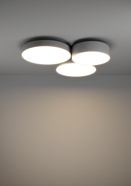 Eglo 900855-LED RGBW Stmievateľné stropné svietidlo BARBANO-Z 3xLED/7,5W/230V šedá