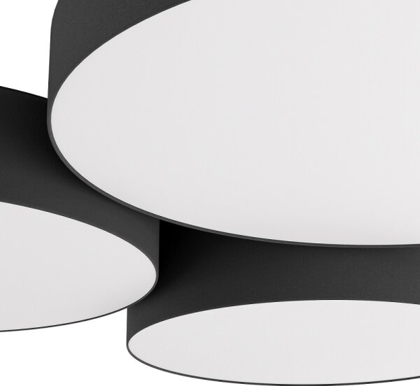Eglo 900853-LEDRGBW Stmievateľné stropné svietidlo BARBANO-Z 3xLED/7,5W/230V čierna