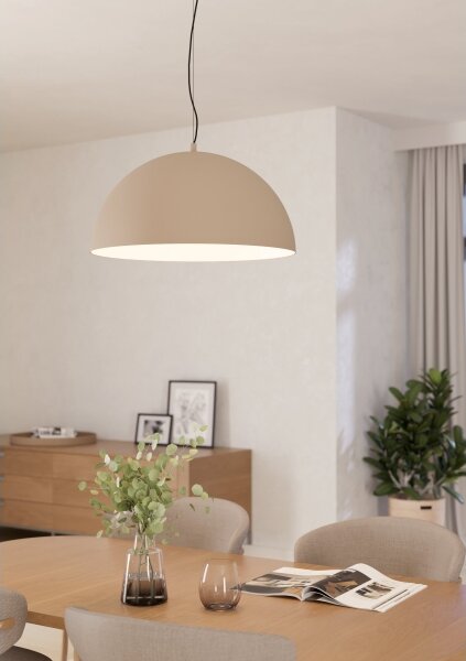 Eglo 900696 - Luster na lanku GAETANO 1xE27/40W/230V béžová