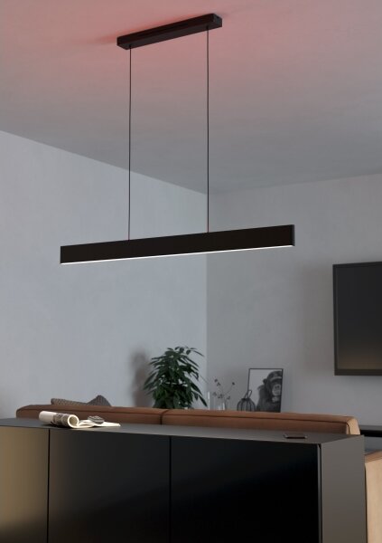 Eglo 31433 - LED RGBW Stmievateľný luster na lanku ANDREAS-Z LED/38W/230V čierna