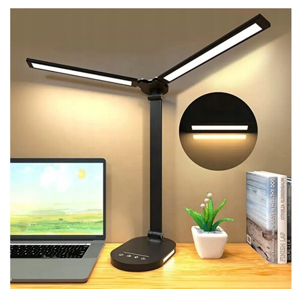 BERGE LED dvojitá stolná lampa 8W - BRUSEL