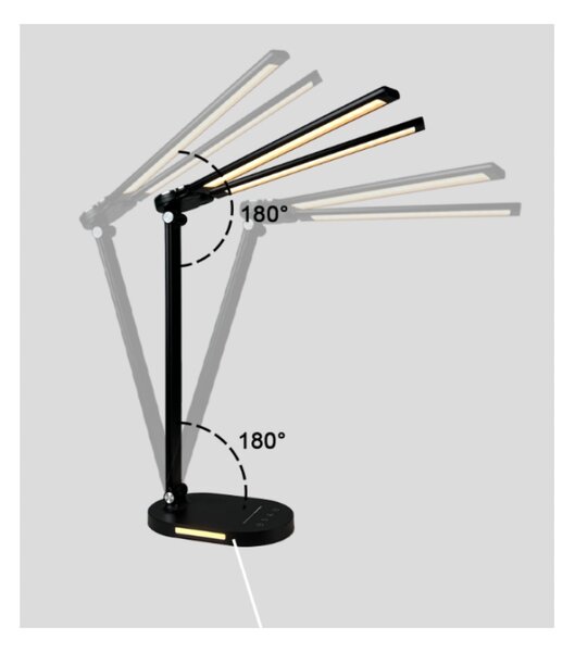 BERGE LED dvojitá stolná lampa 8W - BRUSEL