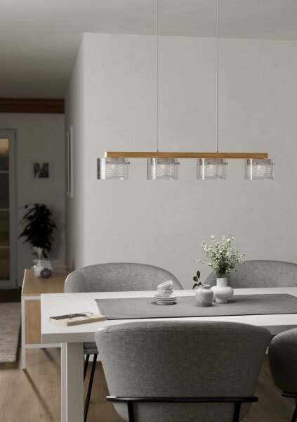 Eglo 900881 - LED RGBW Stmievateľný luster na lanku PORTICO-Z 4xLED/3,7W/230V