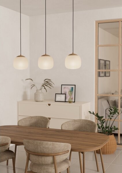 Eglo 900894 - Luster na lanku COMINIO 3xE27/40W/230V