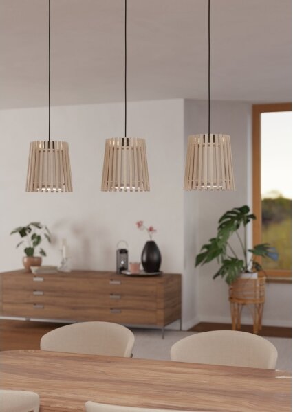 Eglo 900903 - Luster na lanku FATTORIA 3xE27/25W/230V