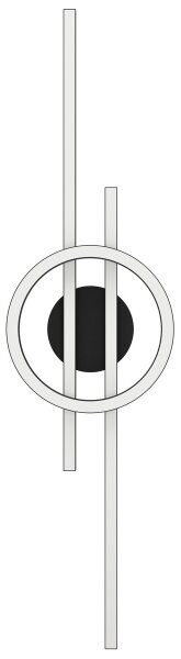 Eglo 900953-LED RGBW Stmievateľné stropné svietidlo AMANDOLO 23,5W/230V čierna + DO