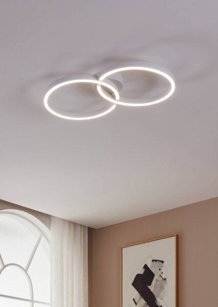 Eglo 900954 -LED RGBW Stmievateľné stropné svietidlo AMANDOLO 19,5W/230V biela + DO