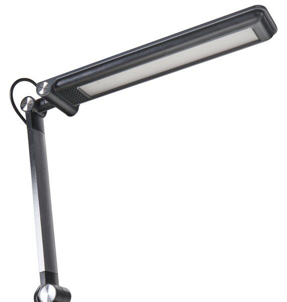 Stolná LED lampa sivá syntetický materiál 3 režimy teploty svetla so stmievačom dotyková nastaviteľná kancelária