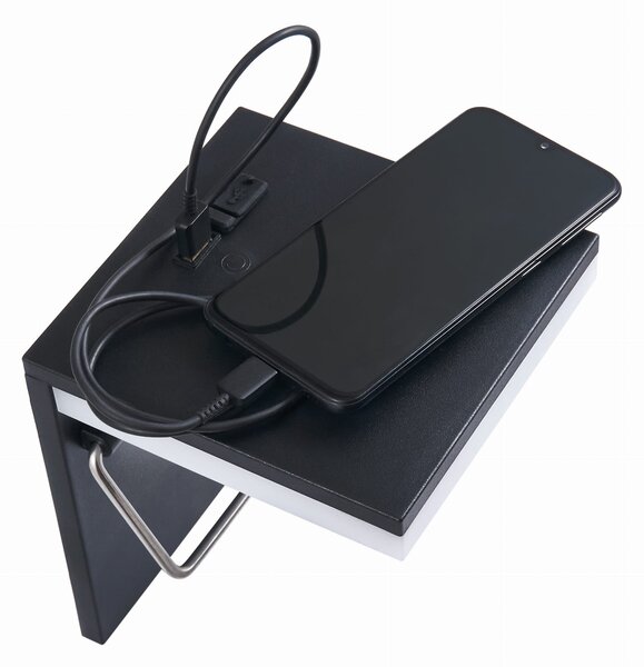 BERGE LED držiak na toaletný papier s USB 5W - neutrálna biela