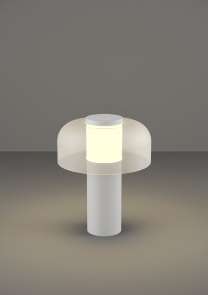 Eglo 900982 - LED Stmievateľná vonkajšia lampa PONENTE 2,25W/5V 2600mAh IP44 biela