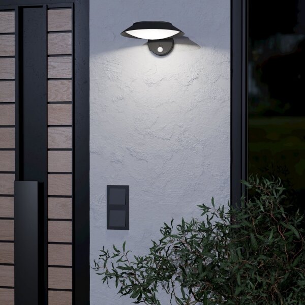 Eglo 901079 - Solárne LED nástenné svietidlo so senzorom CERRISI LED/7W/3,7V IP44