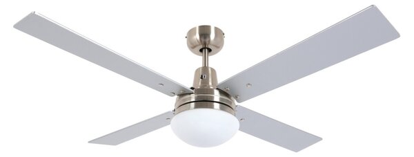 Lucci Air 210334 - Stropný ventilátor AIRFUSION 1xE27/60W/230V drevo/chróm + DO