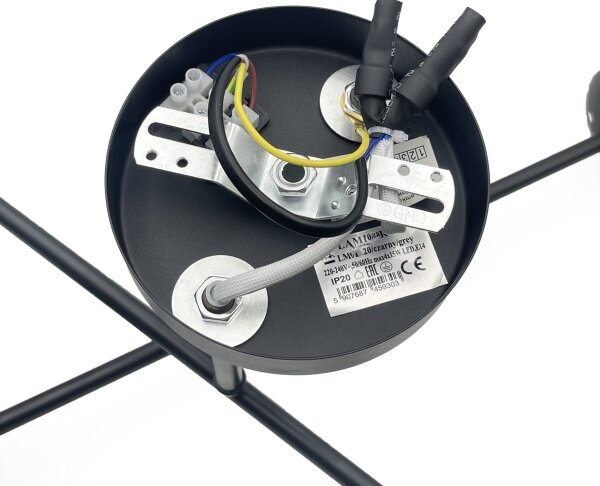 Brilagi - Prisadený luster MALIVA 4xE14/15W/230V čierna/číra