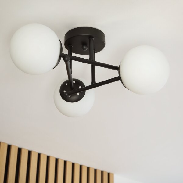 Brilagi - Prisadený luster MALIVA 3xE14/15W/230V čierna/biela