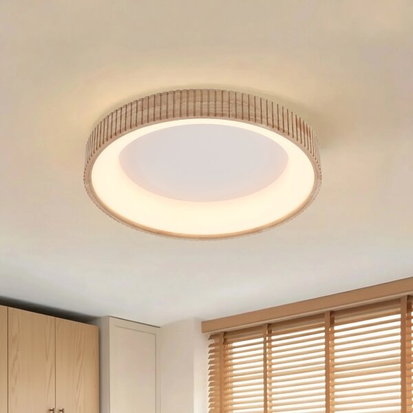 Brilagi - LED stropné svietidlo FALCON WOOD MODERN LED/40W/230V pr. 60 cm drevo