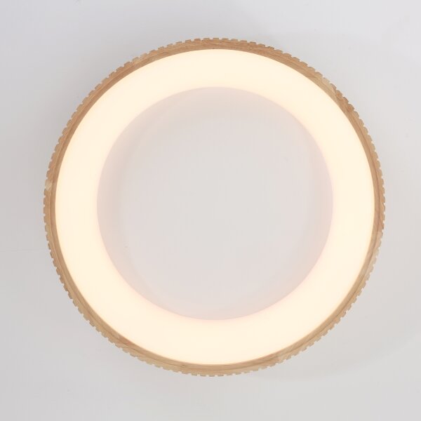 Brilagi - LED stropné svietidlo FALCON WOOD MODERN LED/40W/230V pr. 60 cm drevo