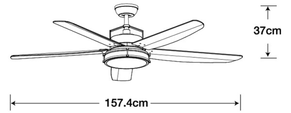 Lucci air 213175 - LED Stropný ventilátor LOUISVILLE 1xGX53/18W/230V hnedá + DO