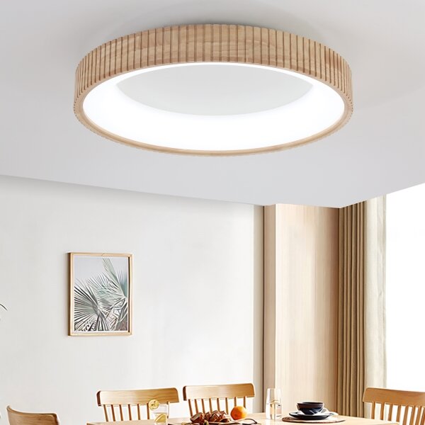 Brilagi - LED stropné svietidlo FALCON WOOD MODERN LED/40W/230V pr. 60 cm drevo