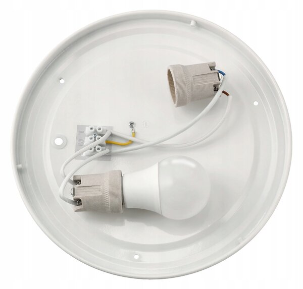 ECOLIGHT Okrúhle LED stropné svietidlo - 2xE27 - biele