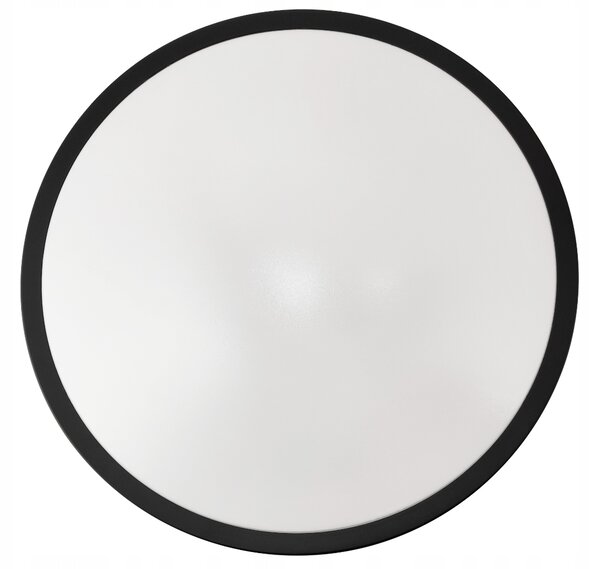 ECOLIGHT Okrúhly LED stropný panel - 2xE27 - čierny