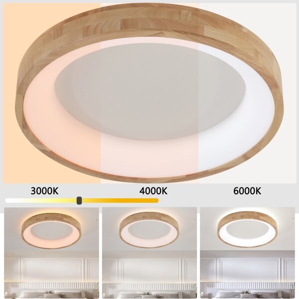 Brilagi-LED Stropné svietidlo FALCON WOOD LED/40W/230V 3000/4000/6000K 60 cm drevo
