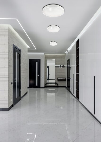 ECOLIGHT Okrúhle LED stropné svietidlo - 2xE27 - biele