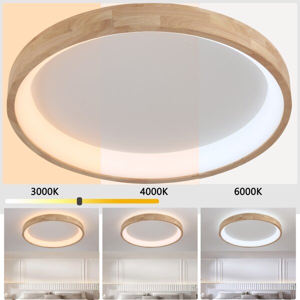 Brilagi-LED Stropné svietidlo FALCON WOOD LED/60W/230V 3000/4000/6000K 80 cm drevo