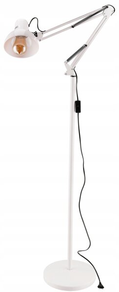 BERGE LED stojacia lampa 1xE27 185cm biela