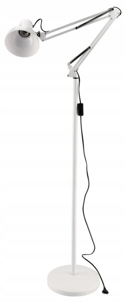 BERGE LED stojacia lampa 1xE27 185cm biela